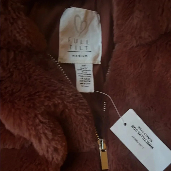 Women's Faux Fur Jacket in Brown - Picture 2 of 4